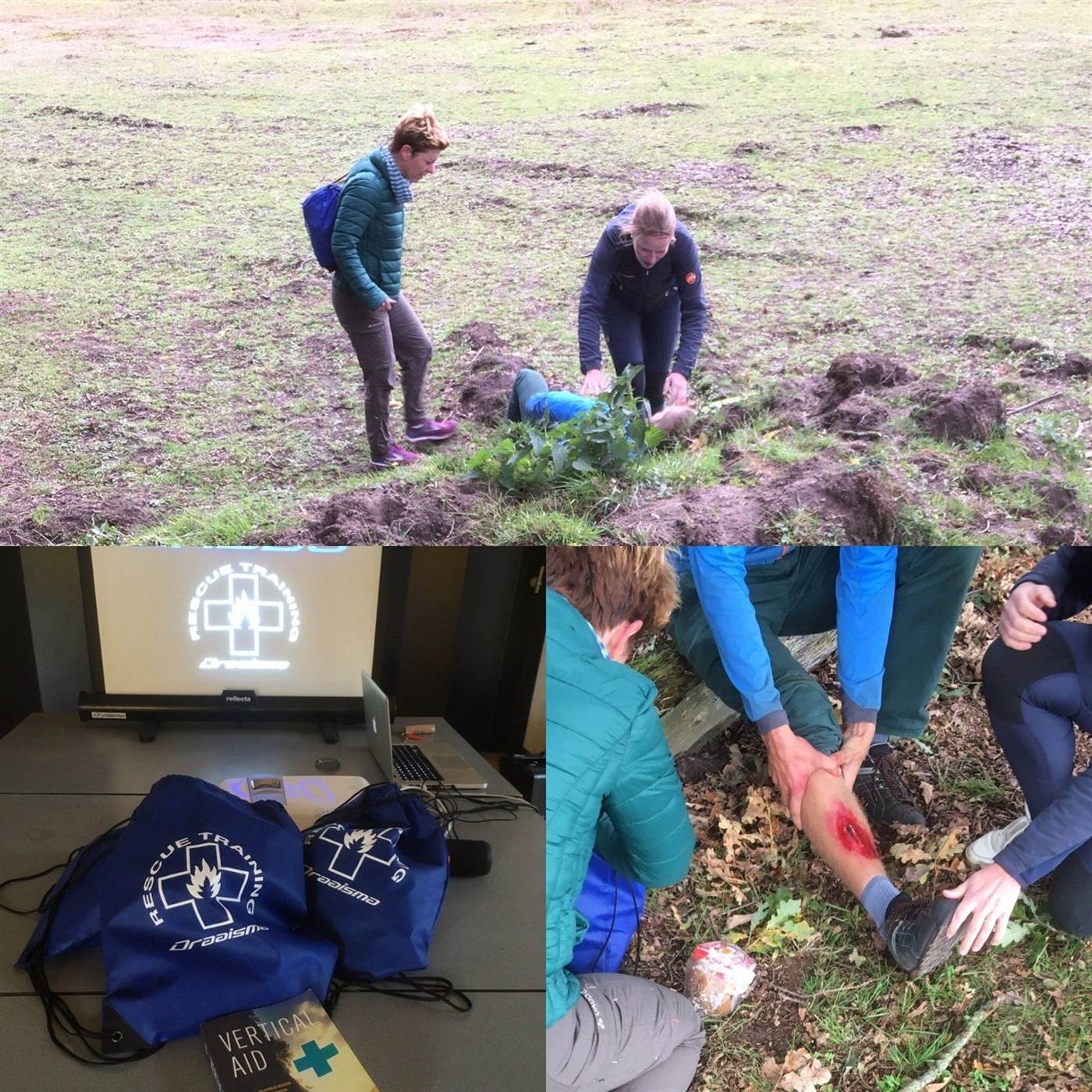 EHBBO-training in het veld: slachtofferbenadering en wondverzorging in de buitenlucht